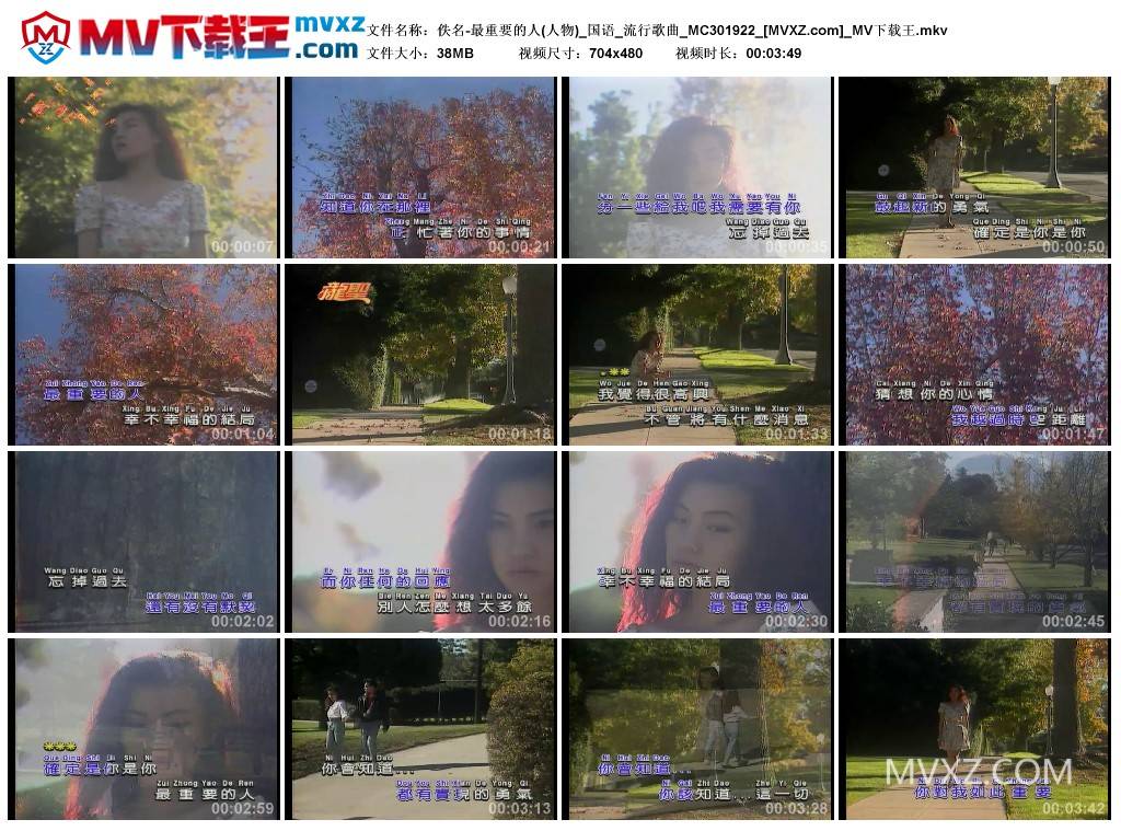 佚名-最重要的人(人物)_国语_流行歌曲_MC301922